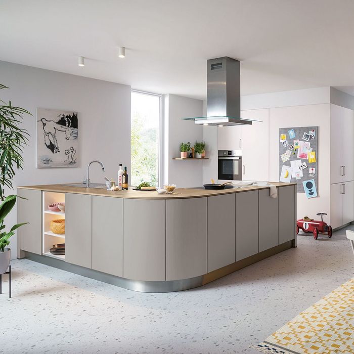 pale rose modern kitchen