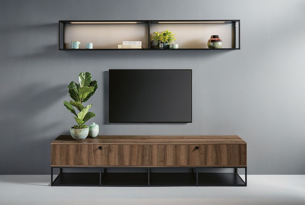 Sideboard, TV and hanging Frame Rack