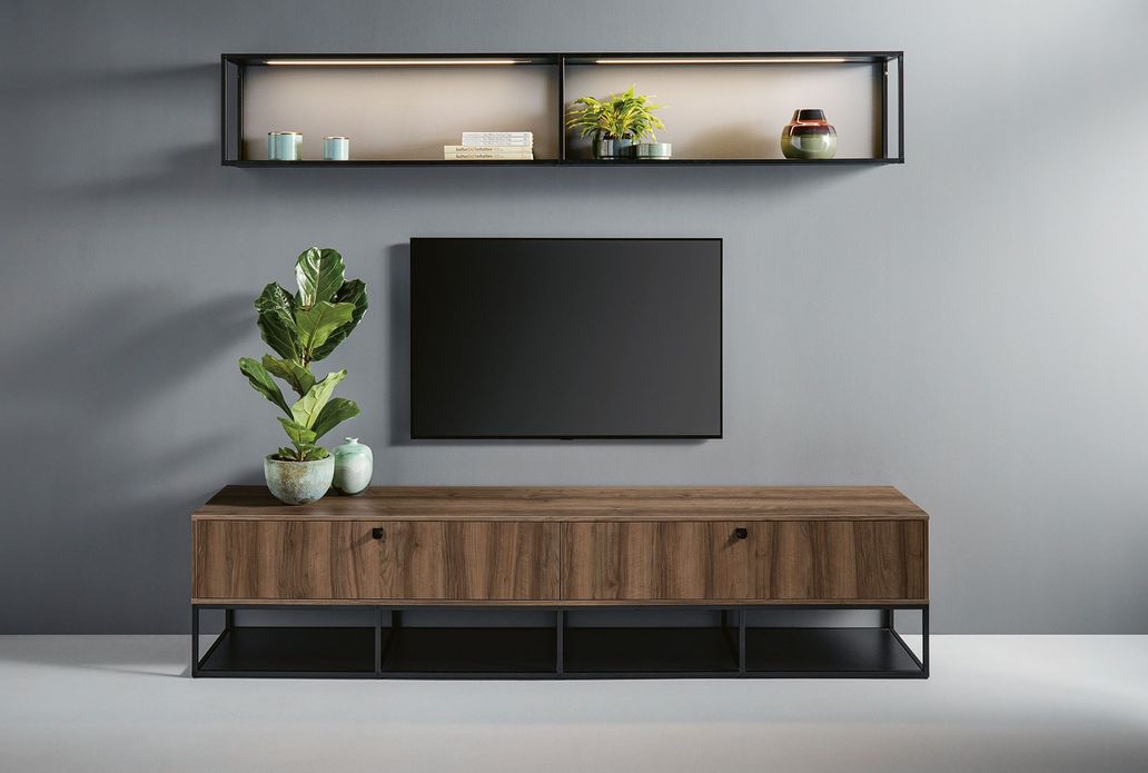 Sideboard, TV and hanging Frame Rack