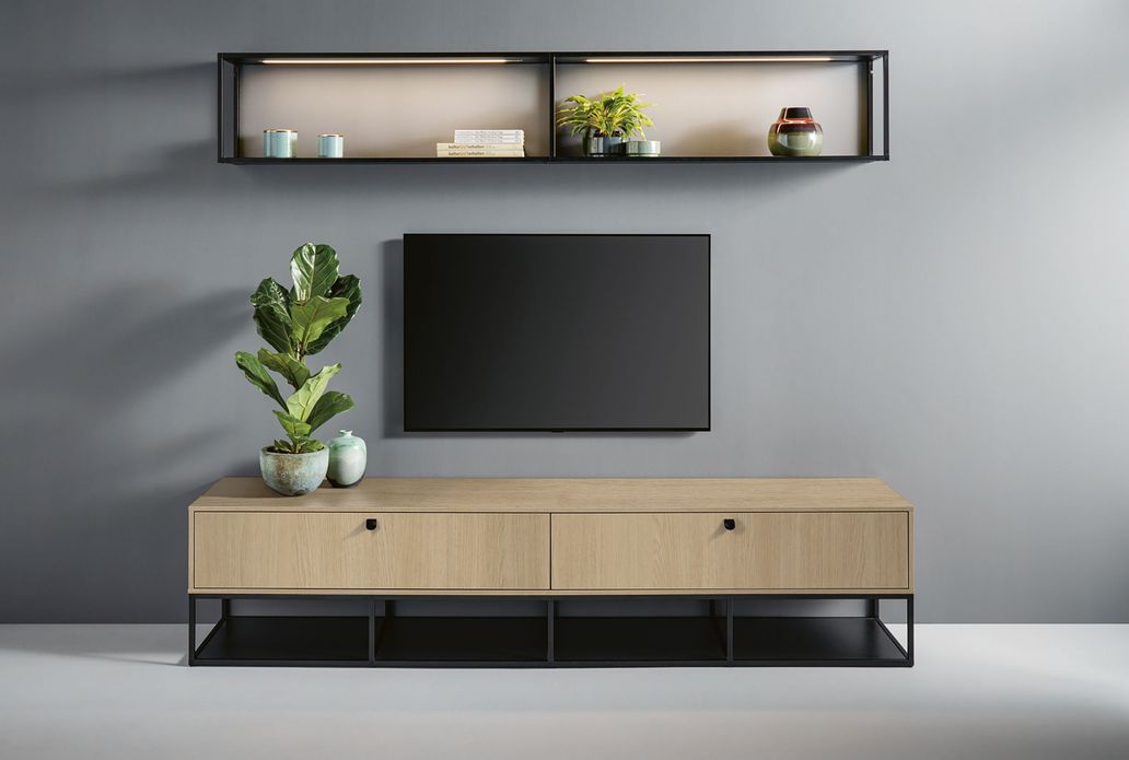 Sideboard, TV and hanging Frame Rack