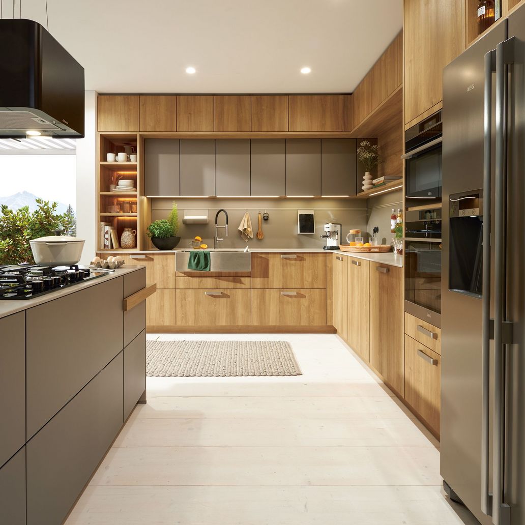 warm wood cozy kitchen