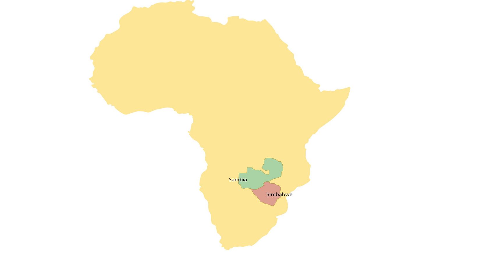 Sambia und Simbabwe