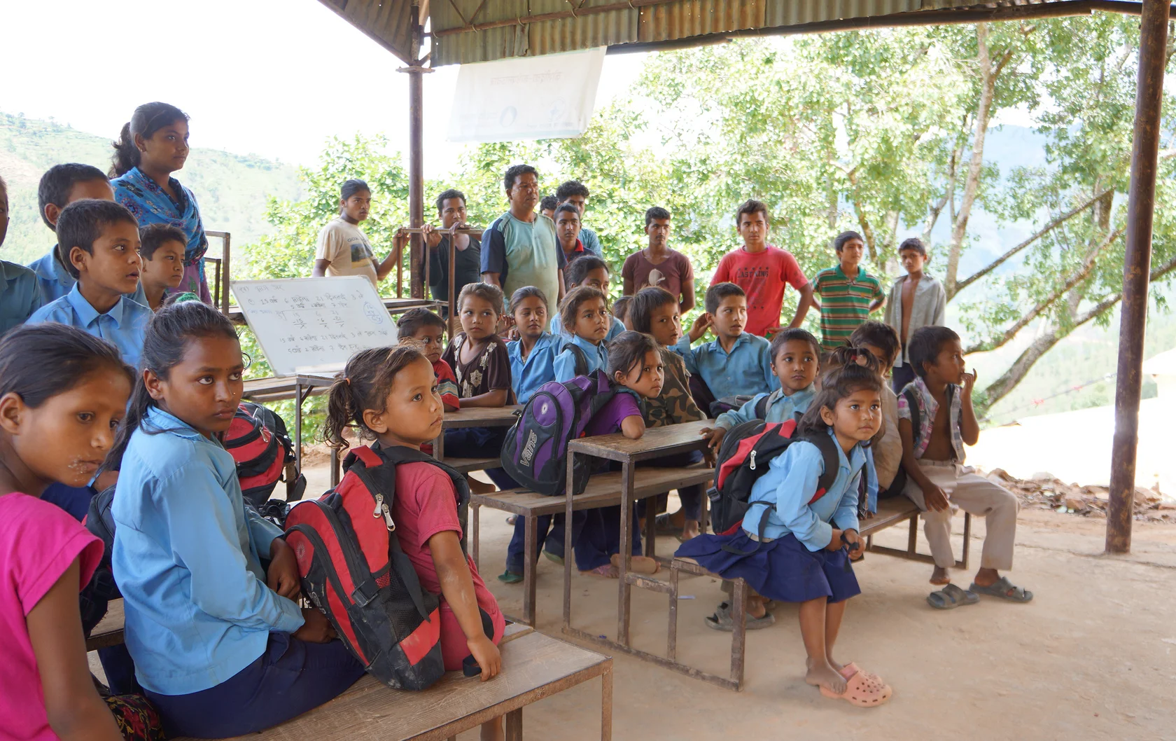 Schüler in Nepal